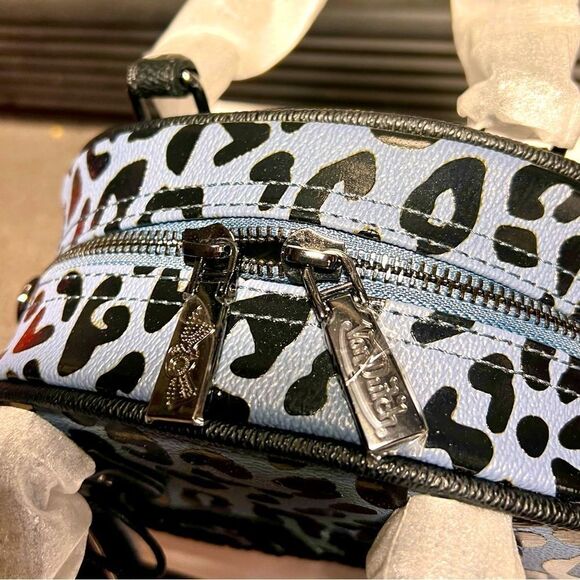 NWT Von Dutch RARE-HTF Blueberry Leopard Bag Snapback Hat w/Box-Dust bag - Picture 8 of 11